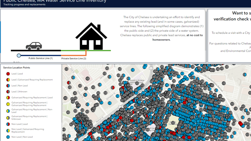 screenshot of City of Chelsea lead dashboard
