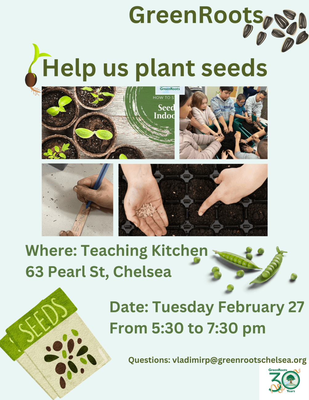 Flyer with the information about the event.