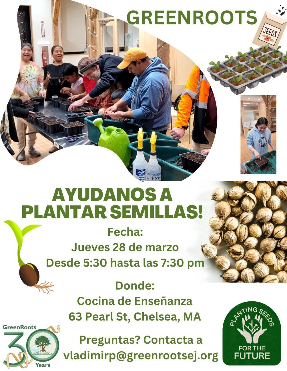 Volante con la información del evento.