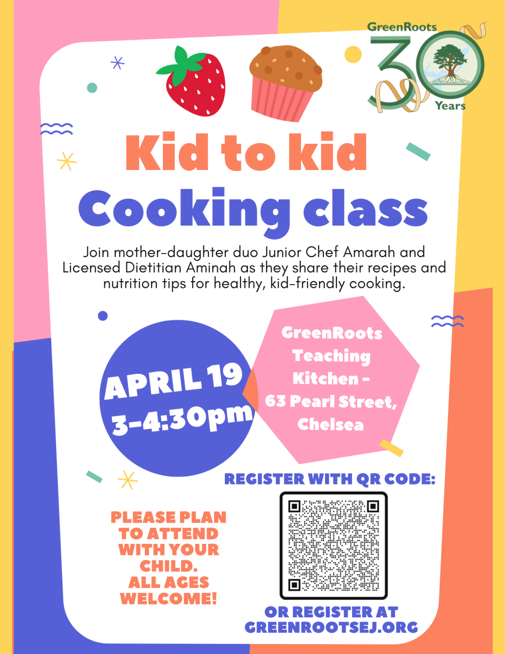 Flyer with information about the event.