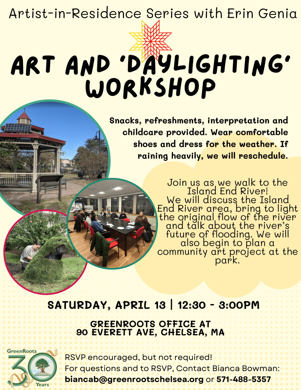Flyer with information about the event.