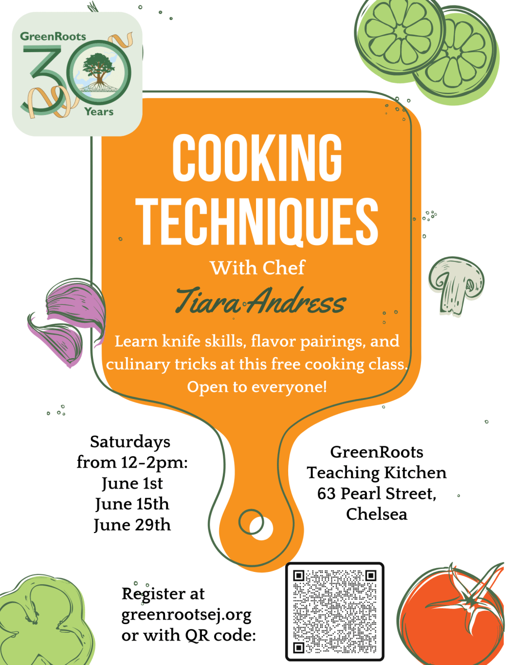 Flyer with information about the event.
