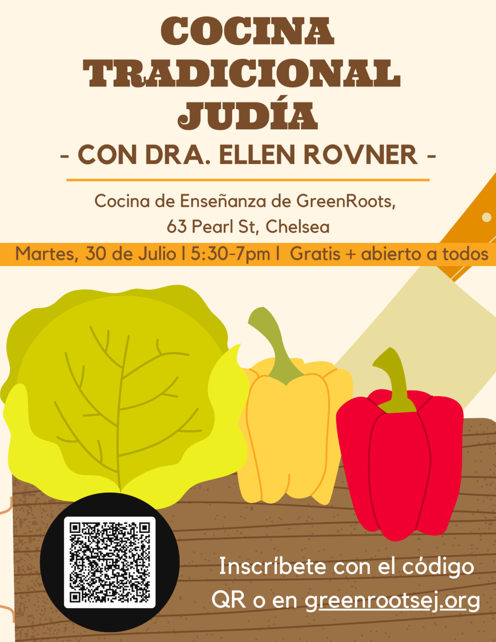 jewish traditional cooking flyer ESP