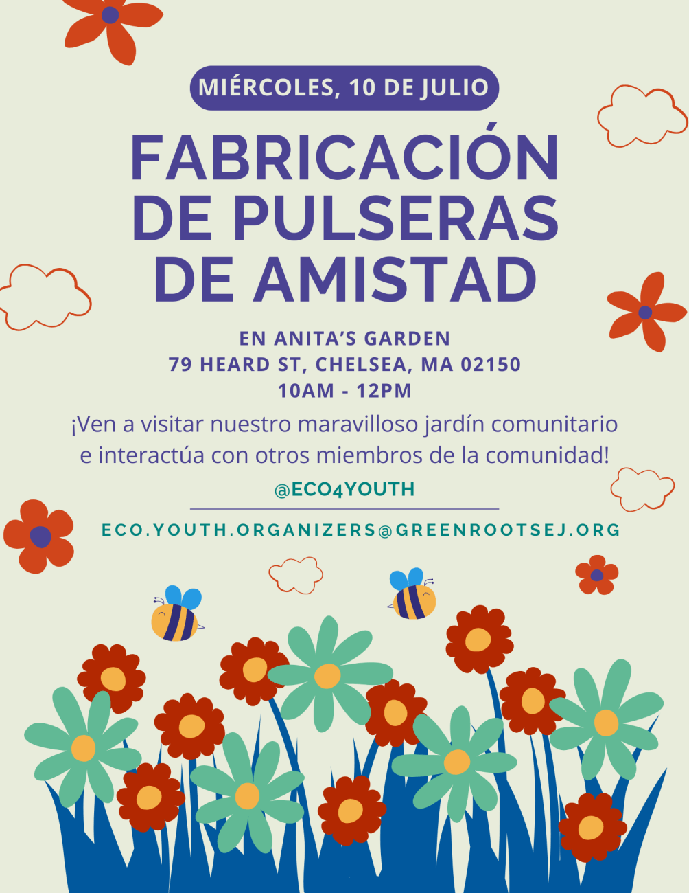 Volante con información del evento.
