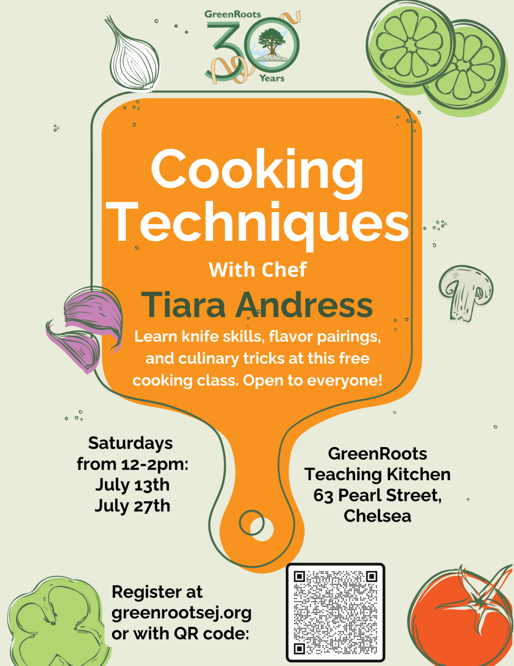 Flyer with visual information about the event.