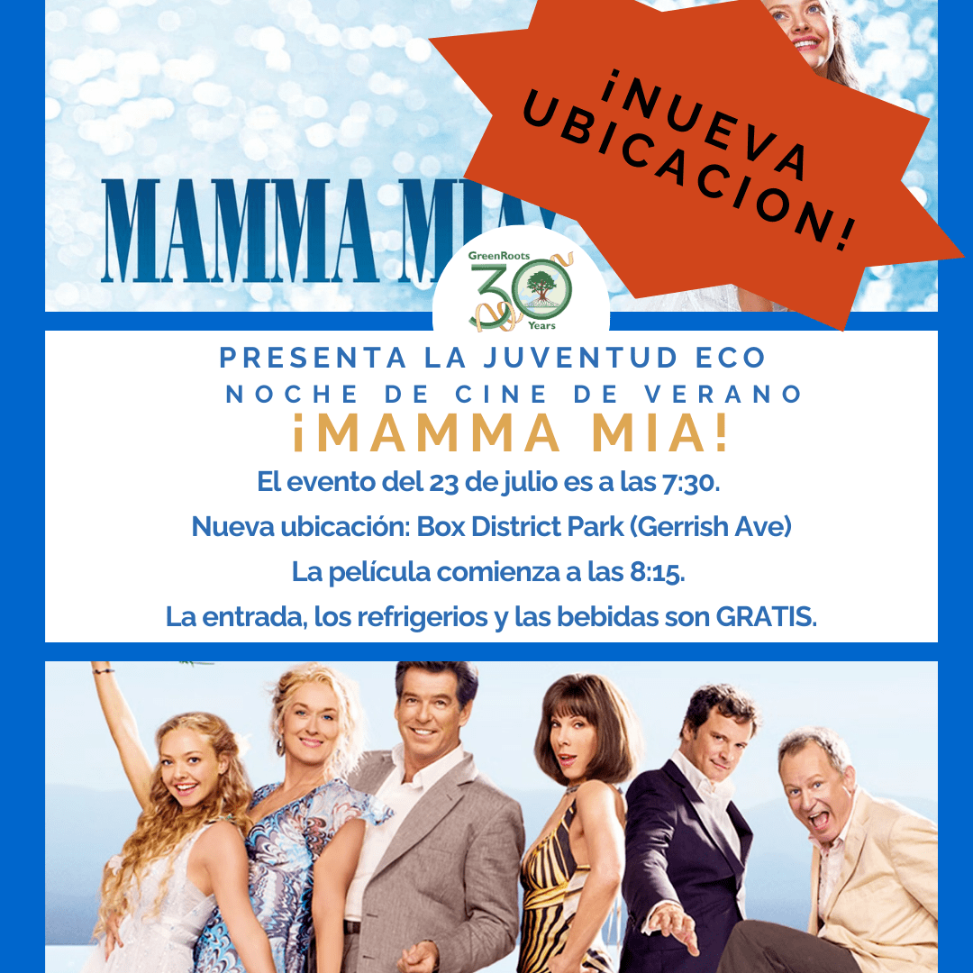 Volante con la información del evento.