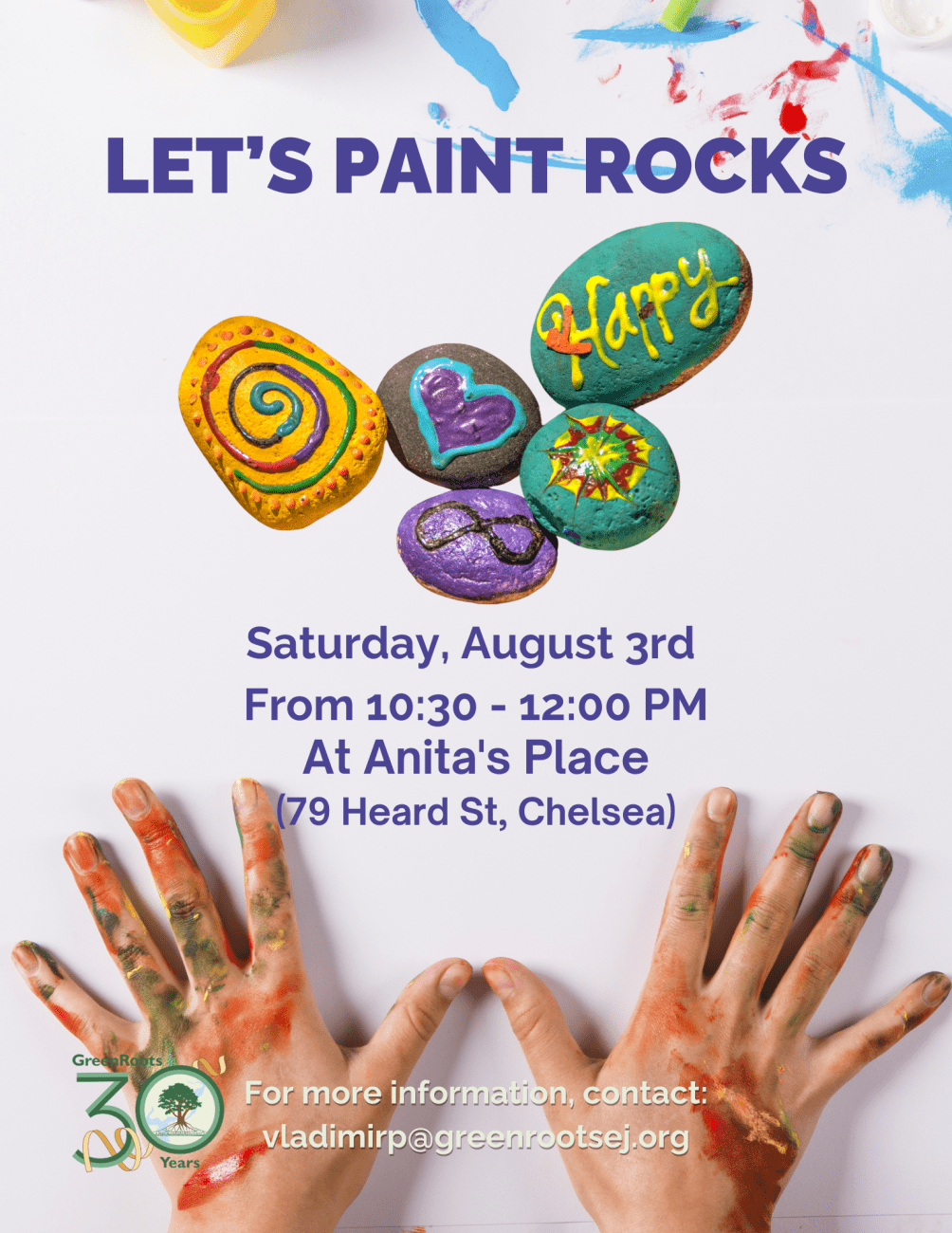 Flyer with visual information about the event.