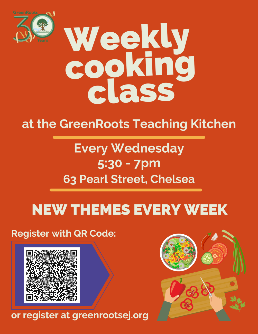 Flyer with visual information about the event.