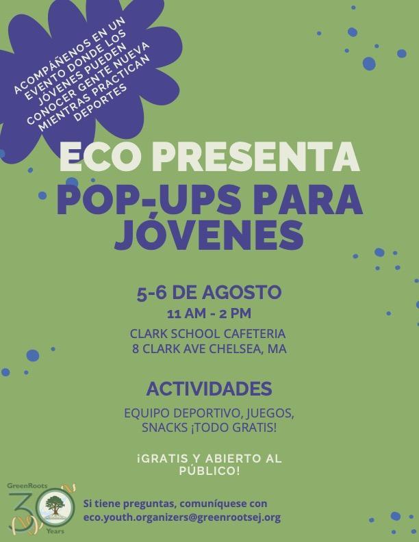 Volante con la información del evento.