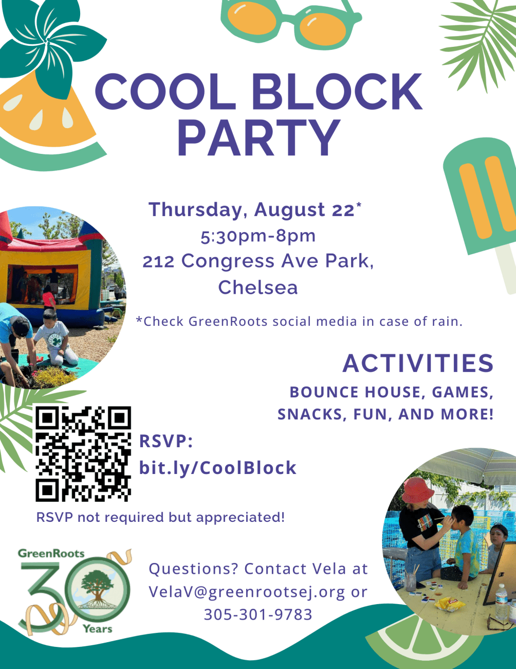 Flyer with visual information about the event.