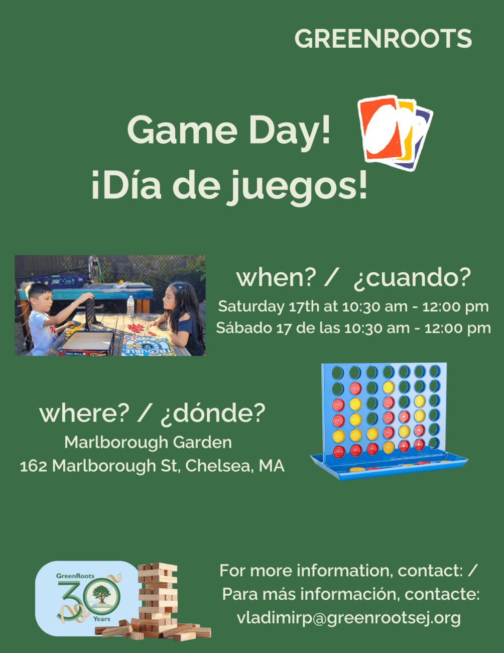 Flyer with visual information about the event.