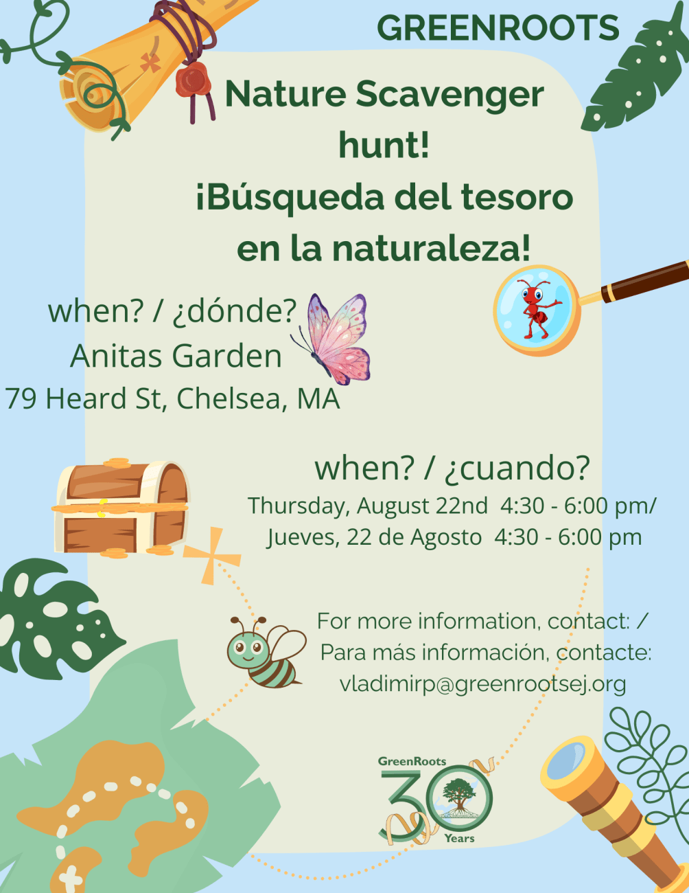 Flyer with visual information about the event.