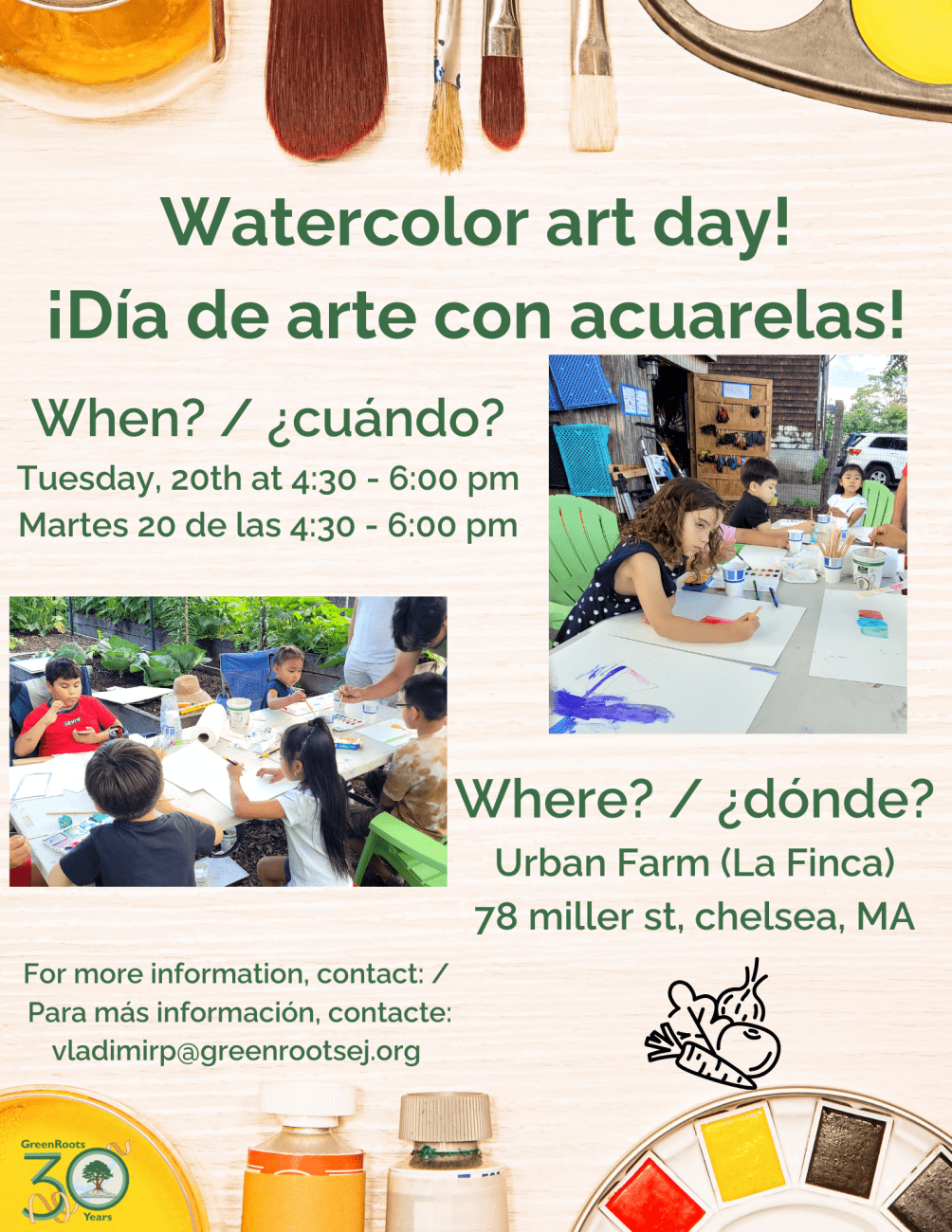 Flyer with visual information about the event.