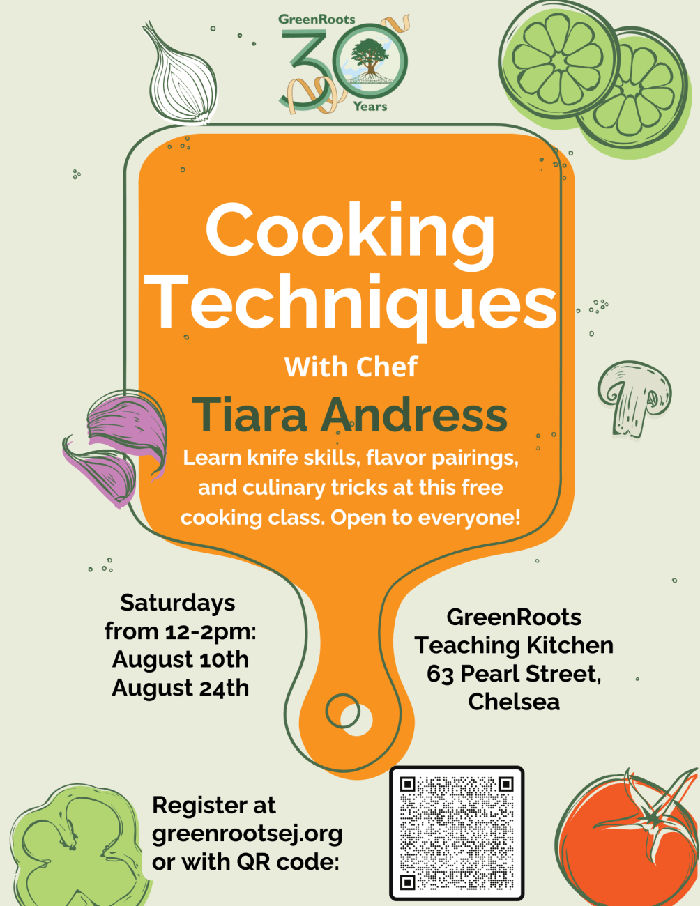 Flyer with visual information about the event.