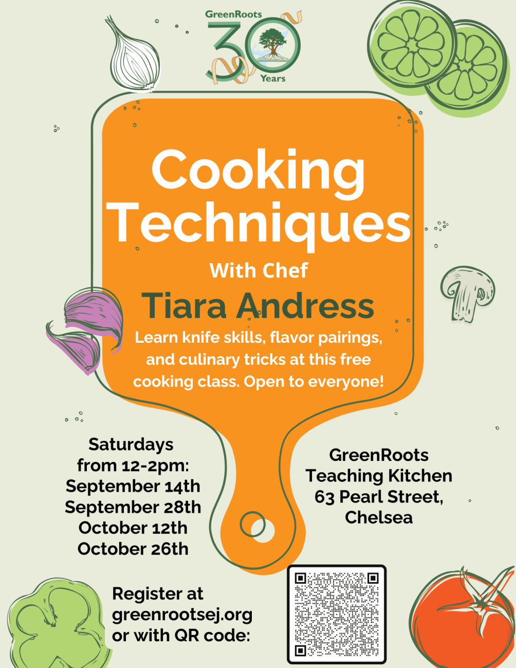 Flyer with visual information about the event.