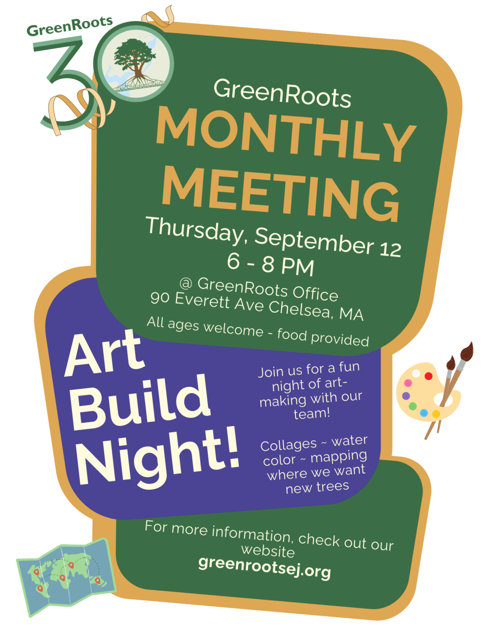 Flyer with visual information about the event.