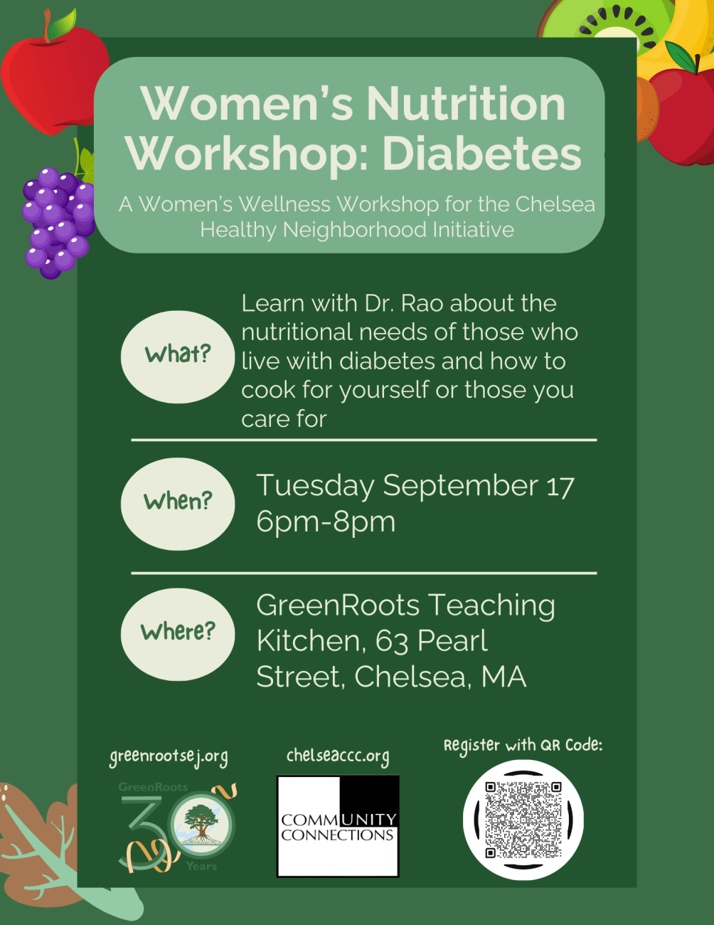 Flyer with visual information about the event.