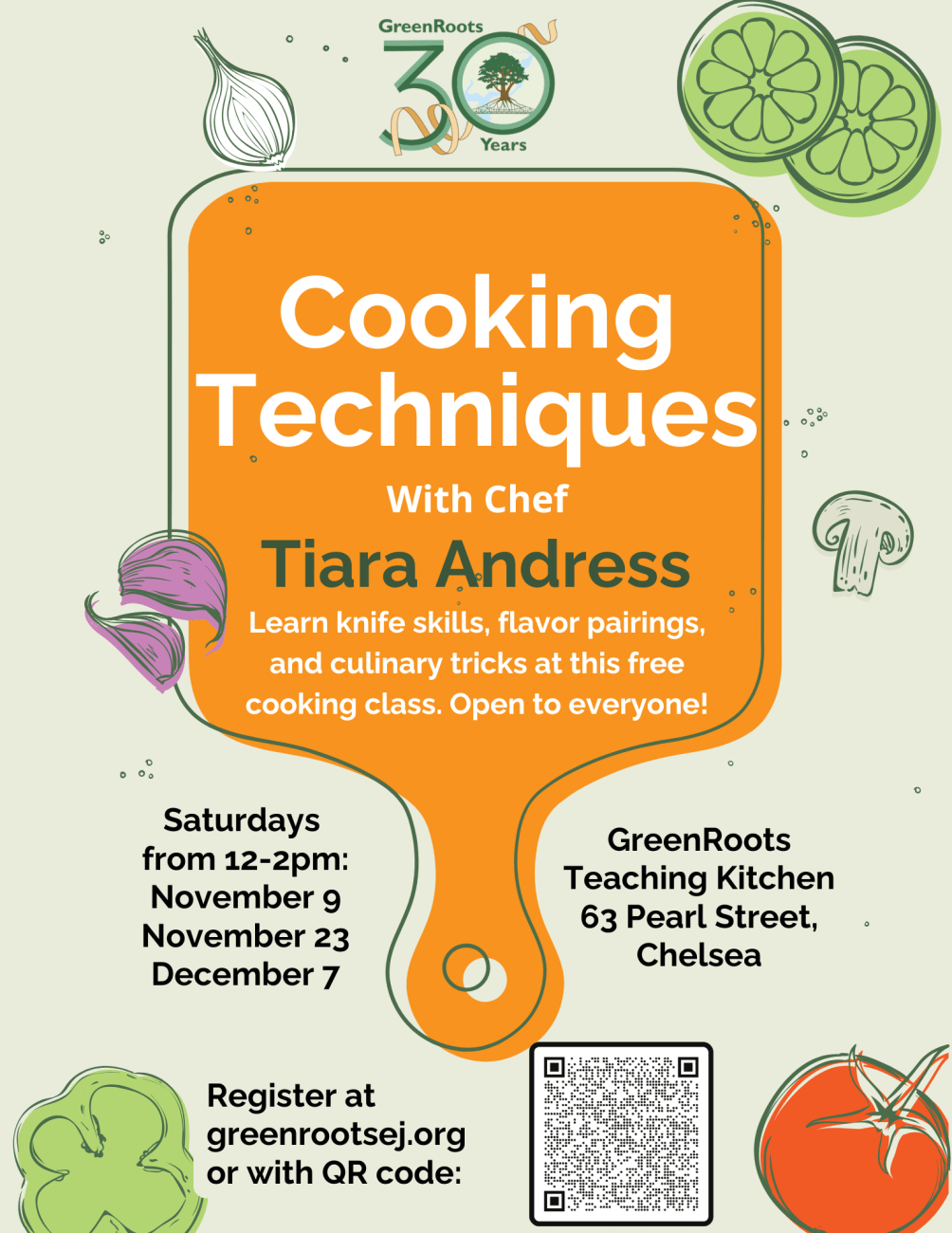 Flyer with visual information about the event.