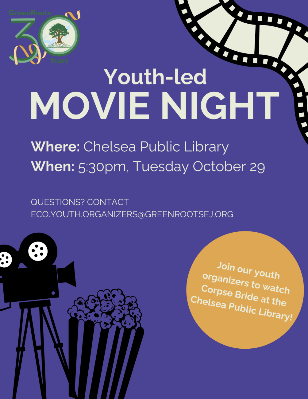 Flyer with visual information about the event.
