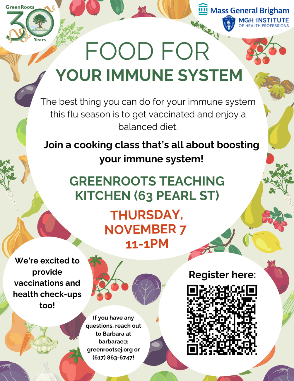 Flyer with visual information about the event.
