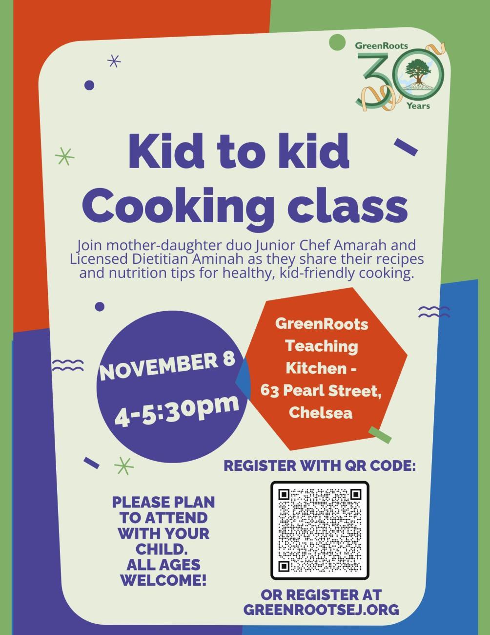 Flyer with visual information about the event.