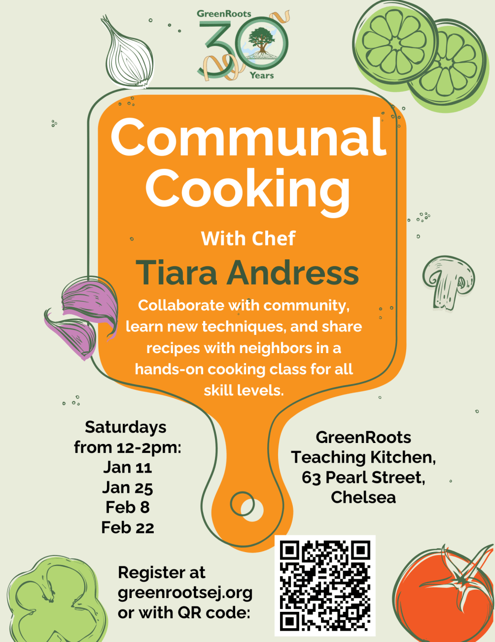 Flyer with visual information about the event.