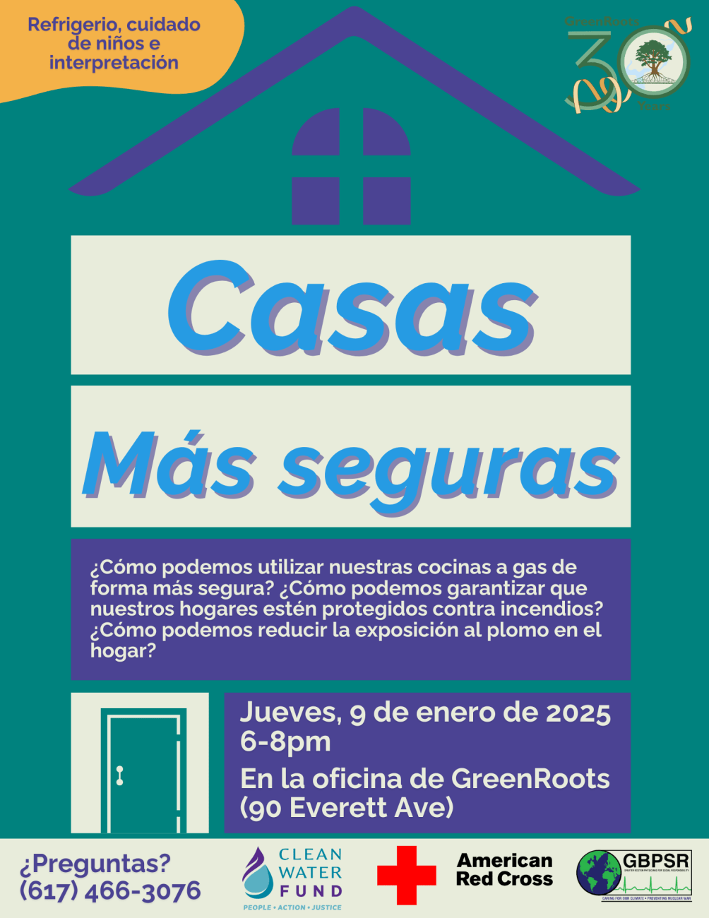 Volante con la información del evento.