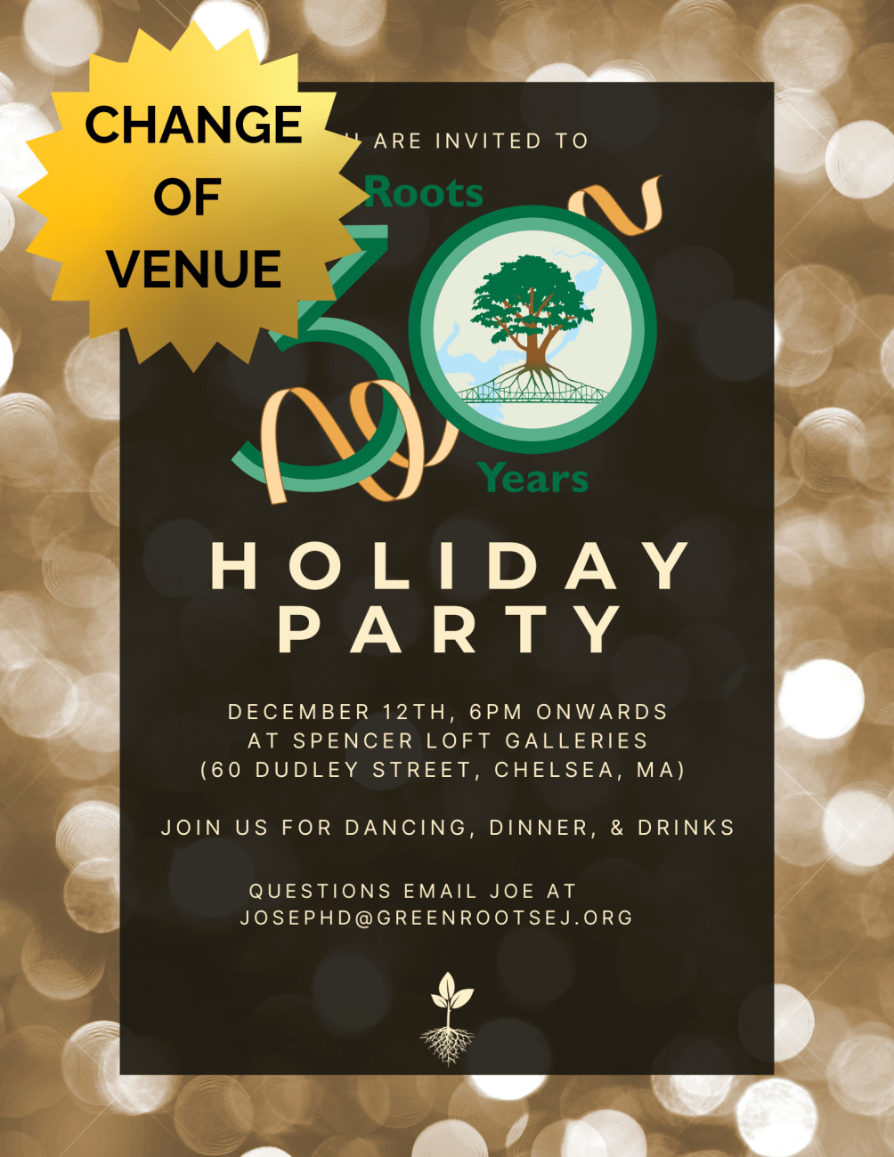 Flyer with visual information about the event.