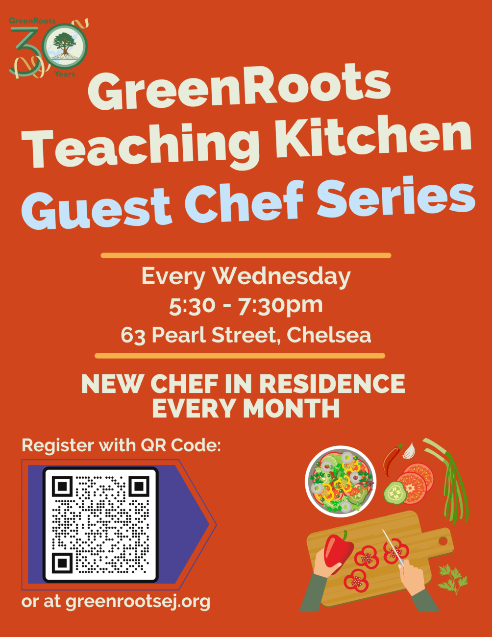Flyer with visual information about the event.