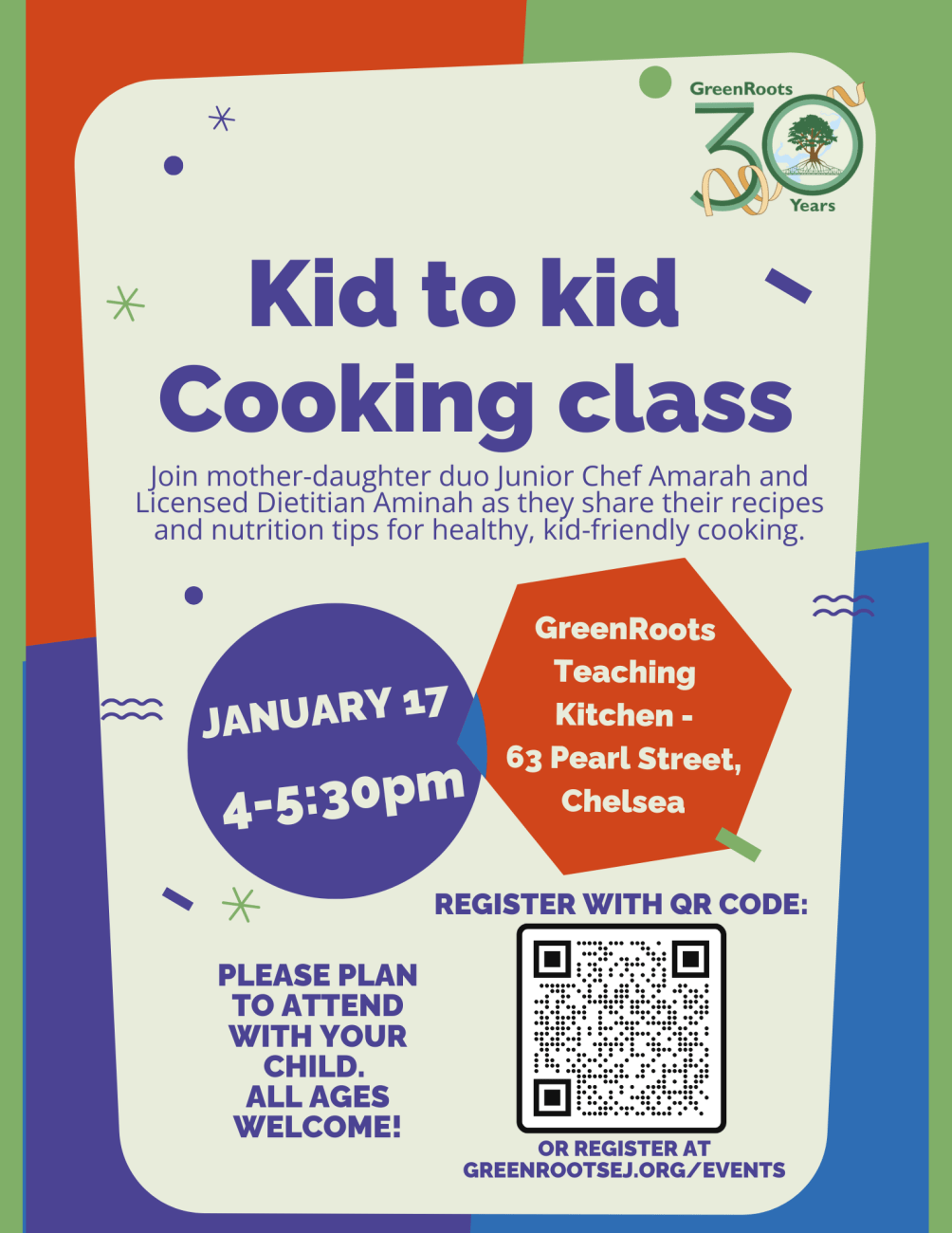 Flyer with visual information about the event.