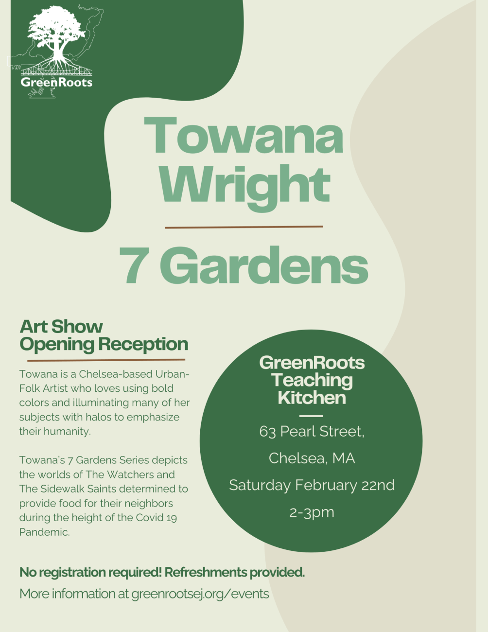 Flyer with visual information about the event.