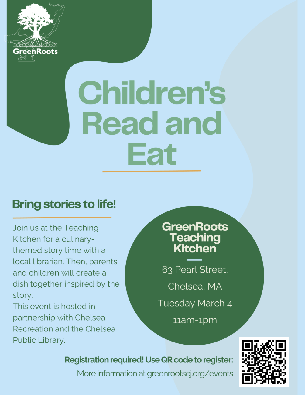 Flyer with visual information about the event.