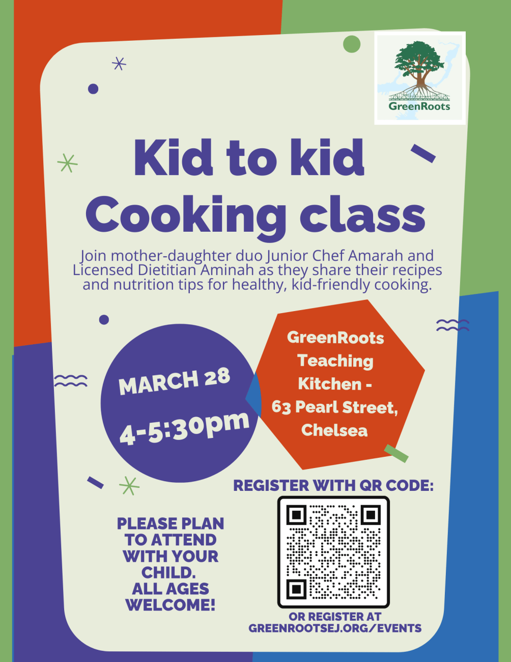 Flyer with visual information about the event.