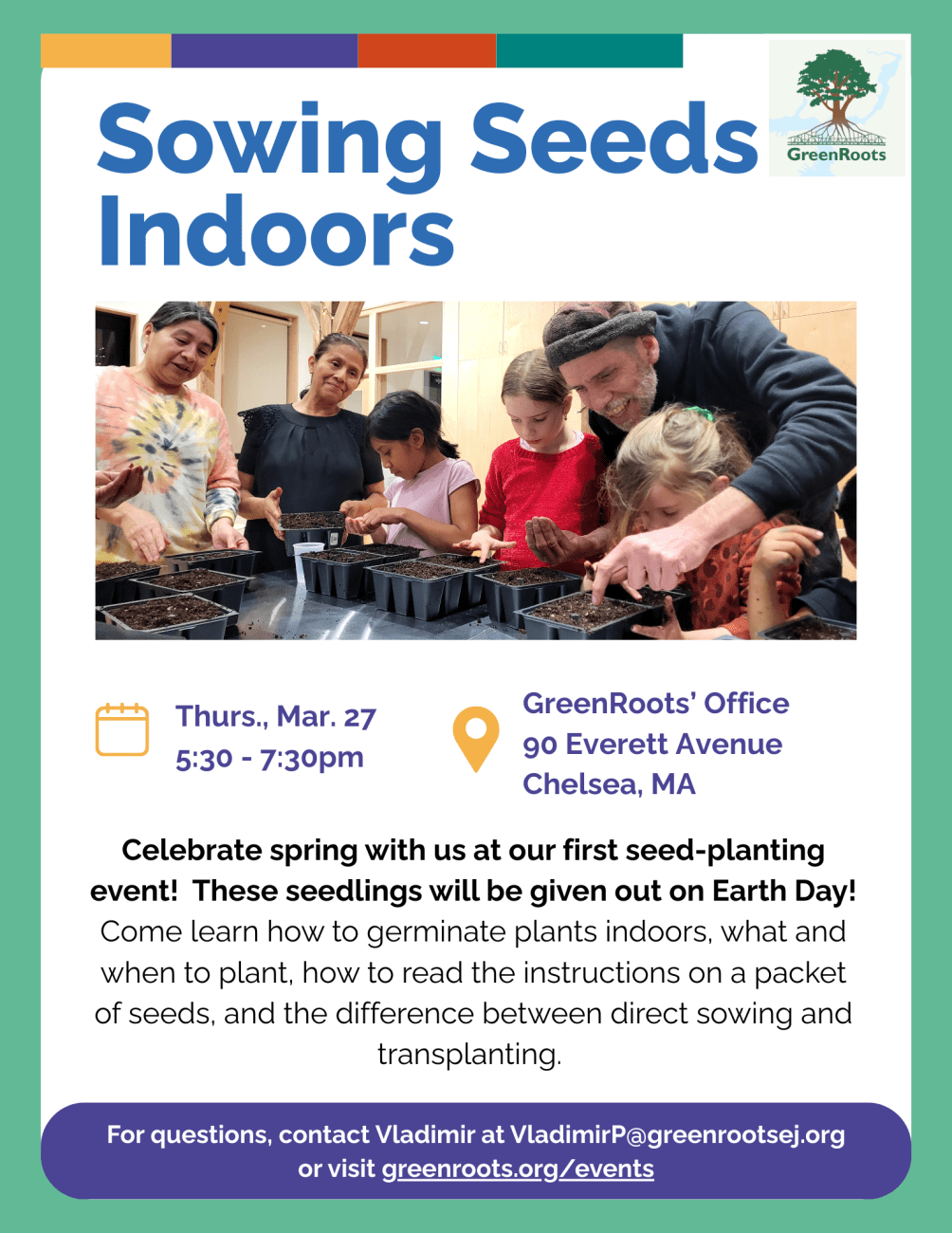 sowing seeds indoor flyer