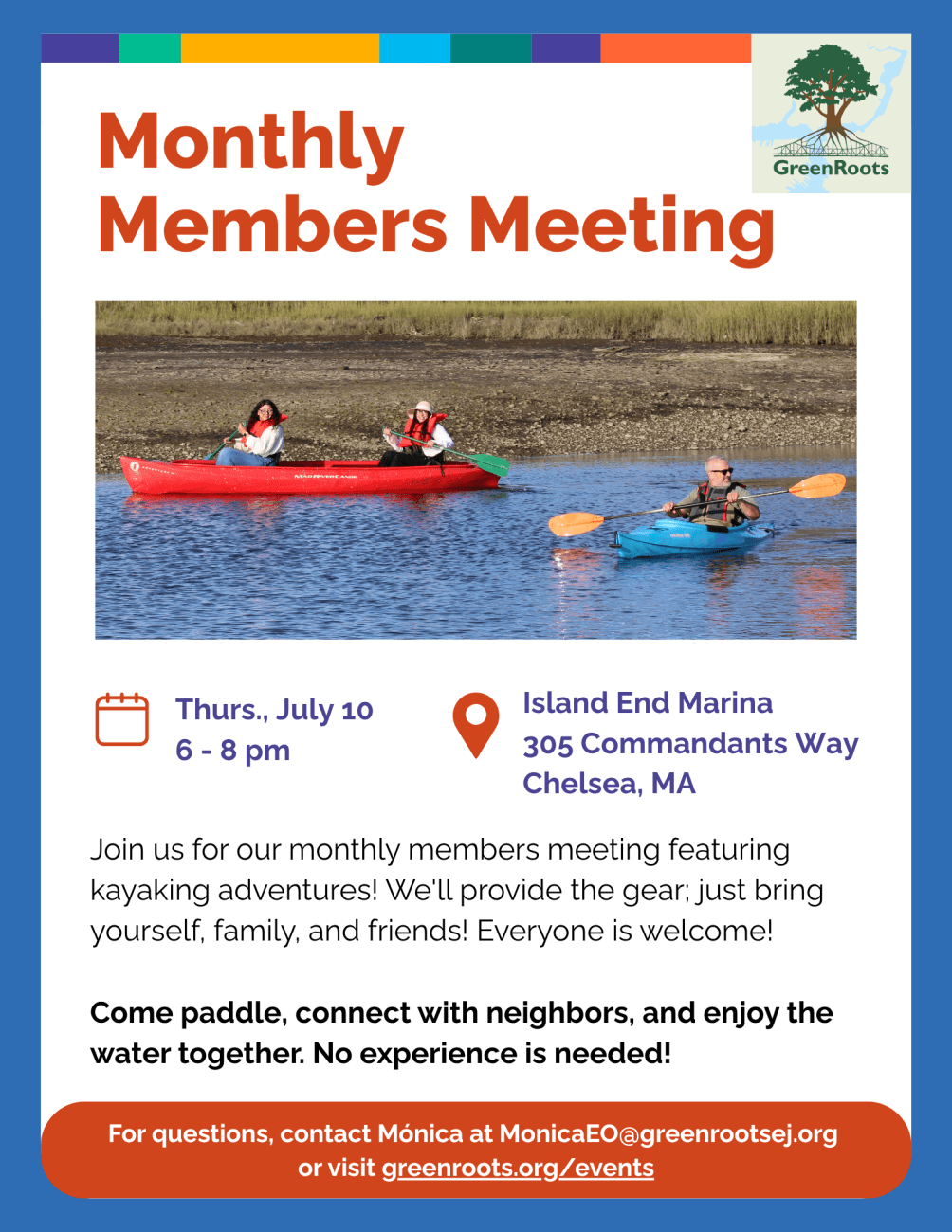 Flyer with visual information about the event.