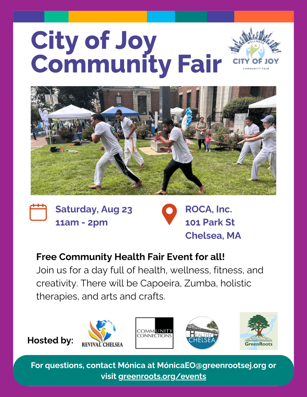 Flyer with visual information about the event.