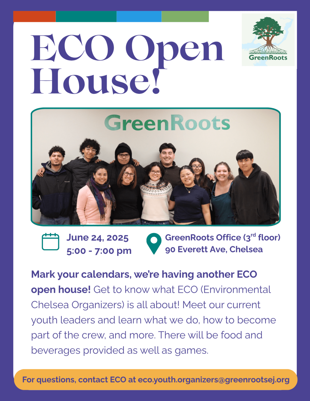 Flyer with visual information about the event.
