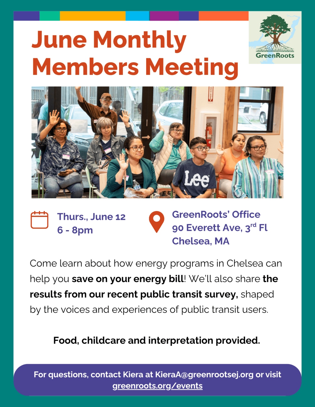 Flyer with visual information about the event.
