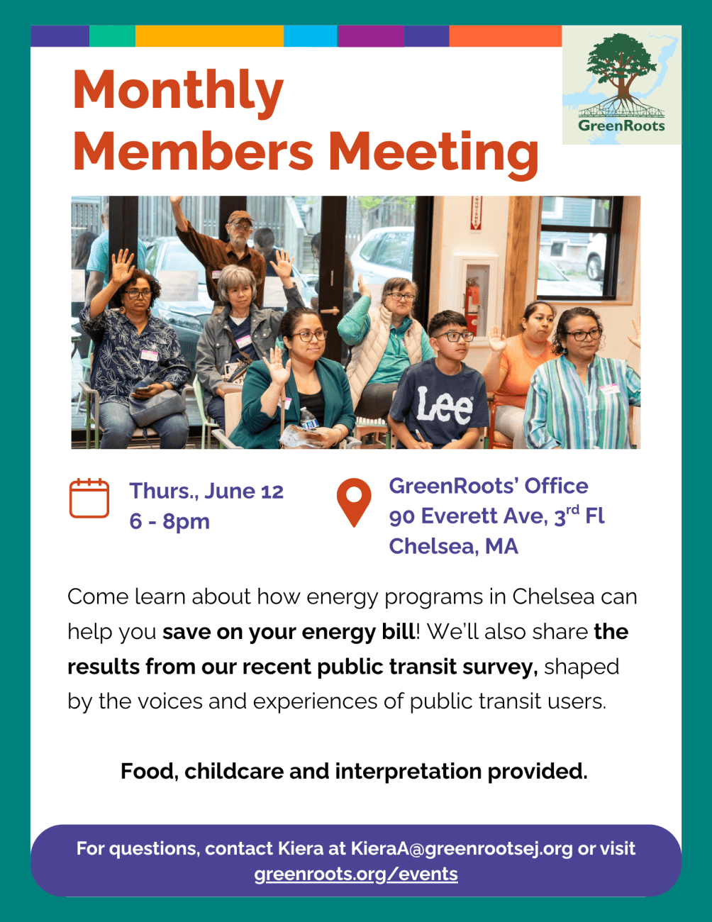 Flyer with visual information about the event.