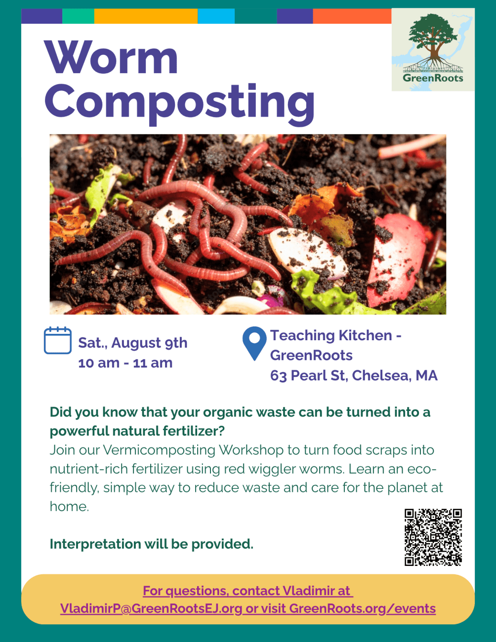 Flyer with visual information about the event.