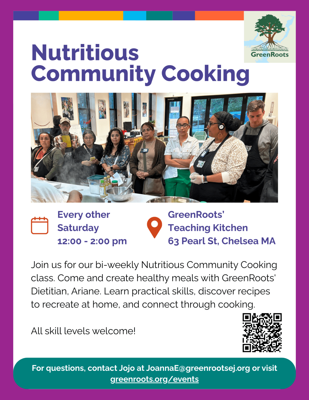 Flyer with visual information about the event.
