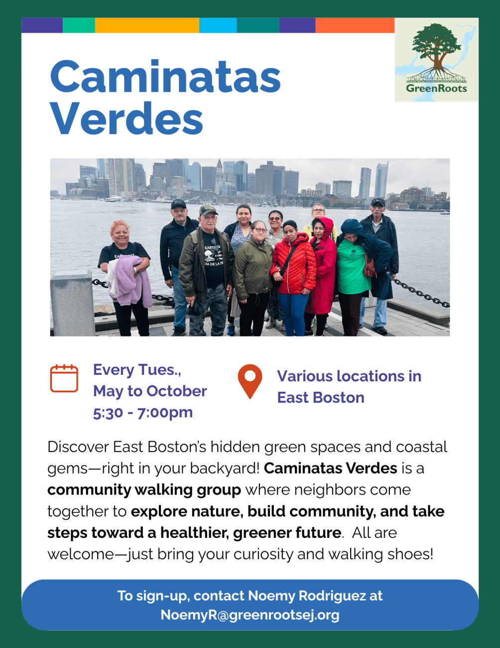 Flyer with visual information about the event.