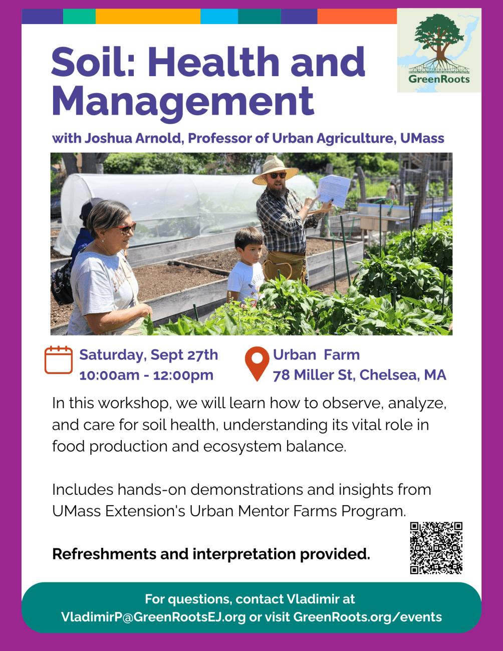 Flyer with visual information about the event.