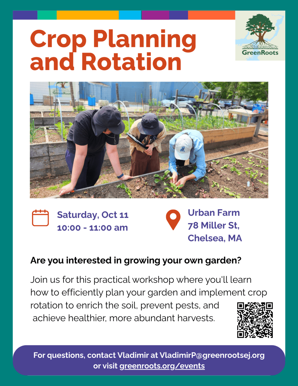 Flyer with visual information about the event.