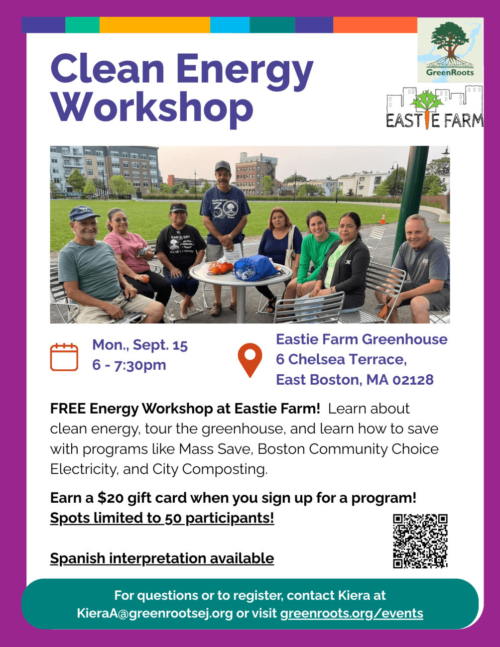 Flyer with visual information about the event.