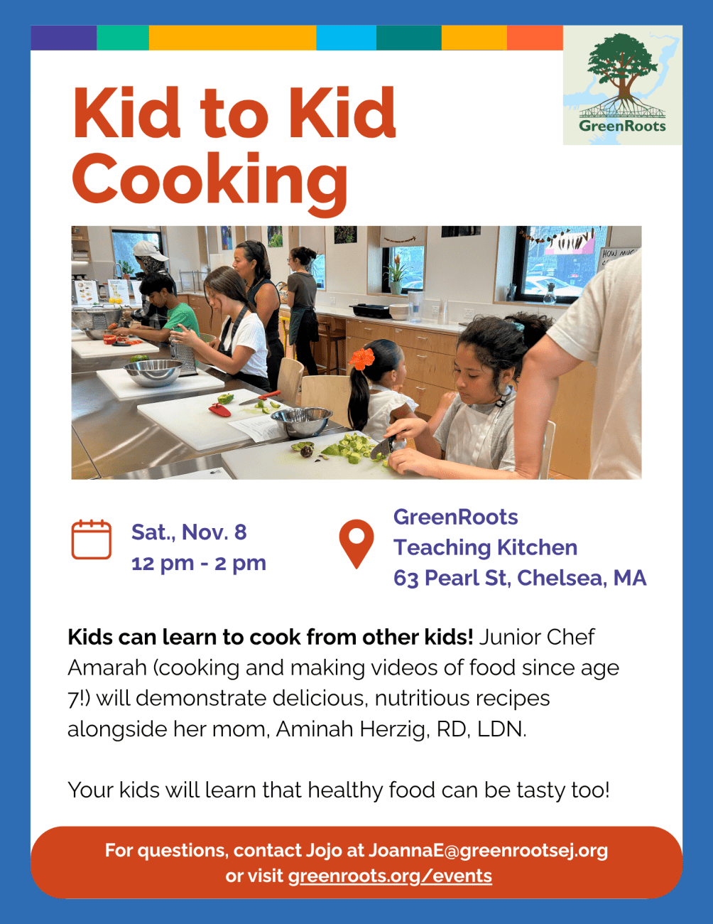 Flyer with visual information about the event.