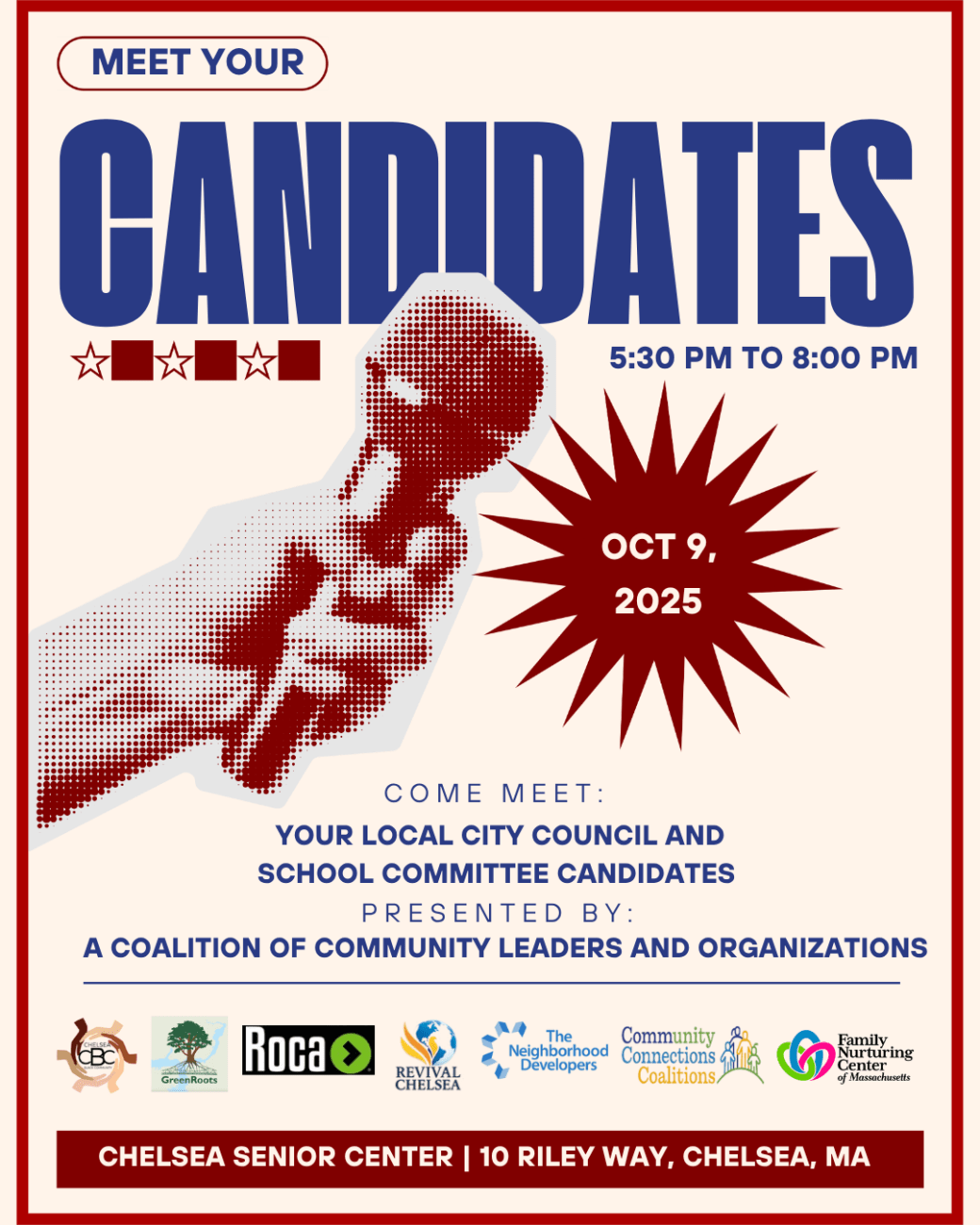 Flyer with visual information about the event.