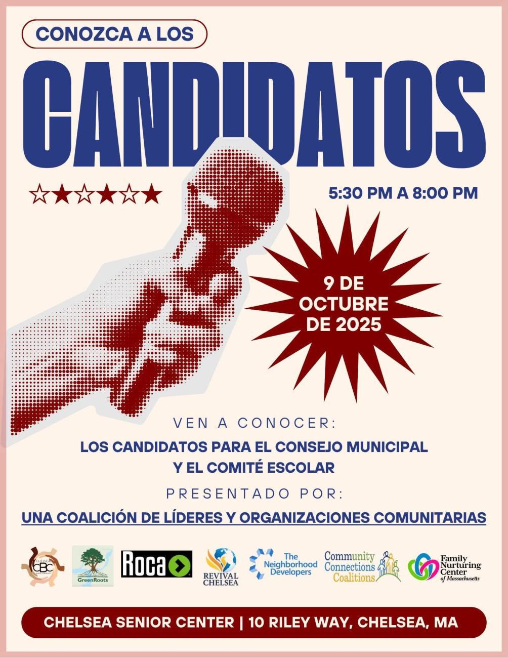 Volante con la información del evento.