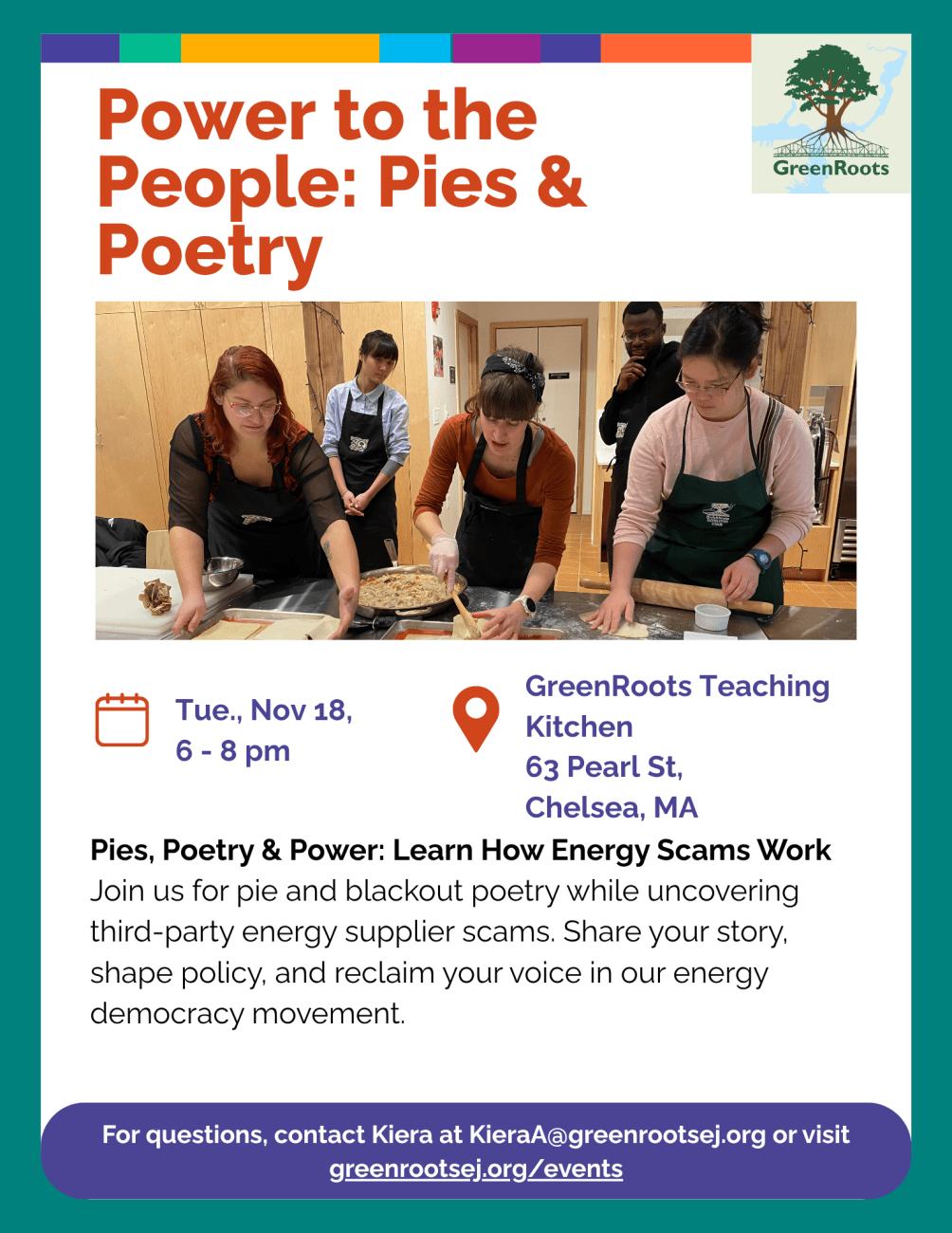 Flyer with visual information about the event.