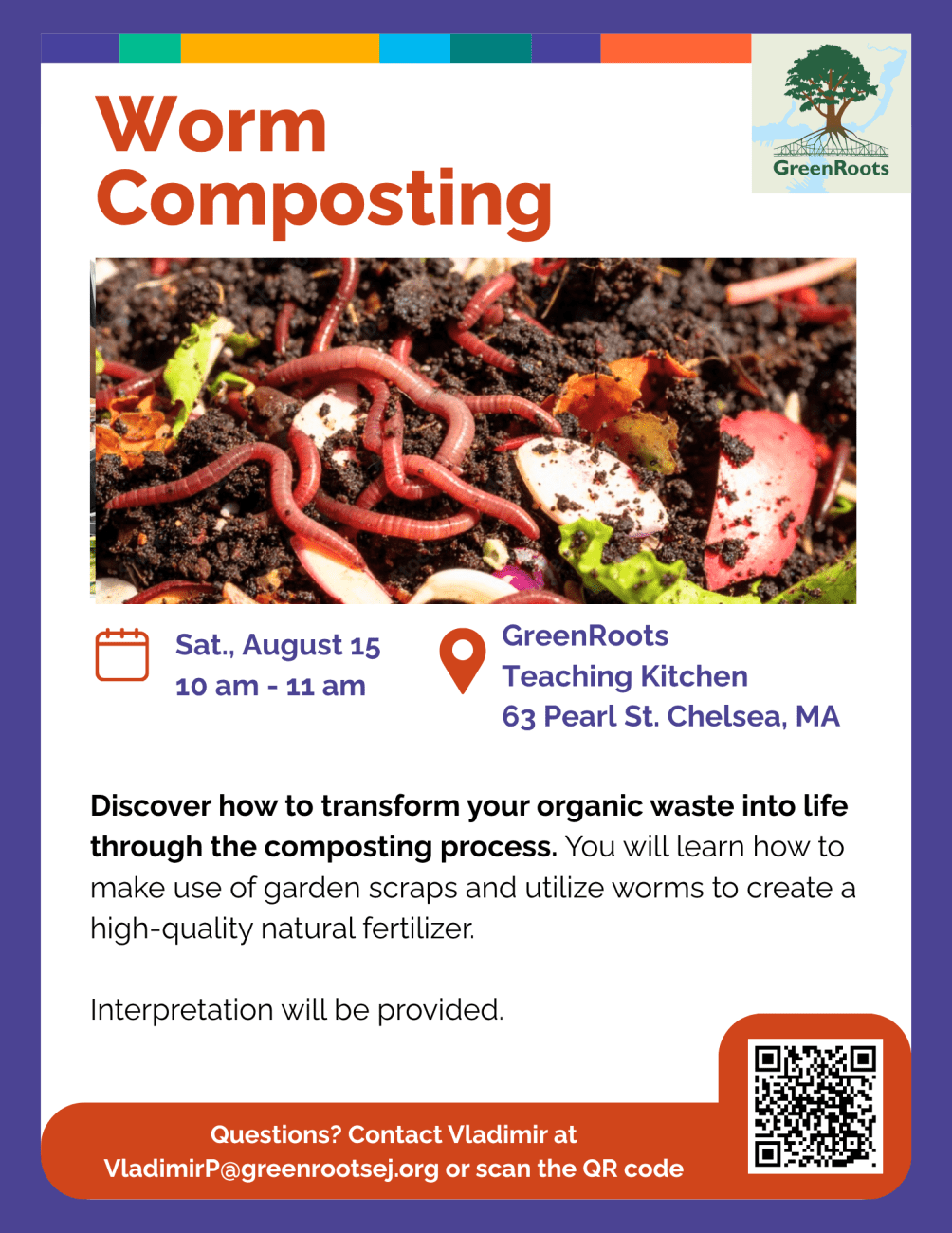 Flyer with visual information about the event.
